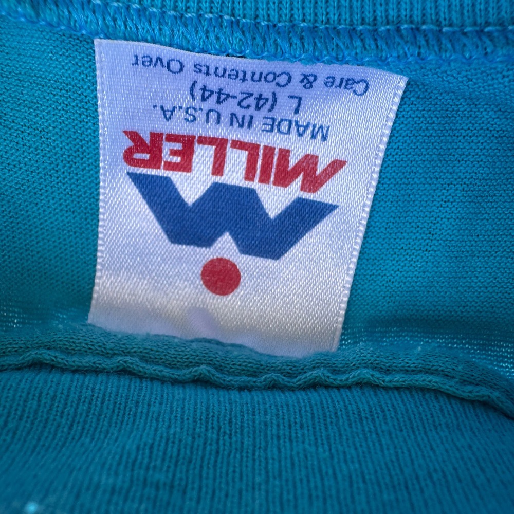 Vintage 80s Harbor House Yacht Club T-Shirt Blue Made in USA Large Mens - Picture 4 of 5